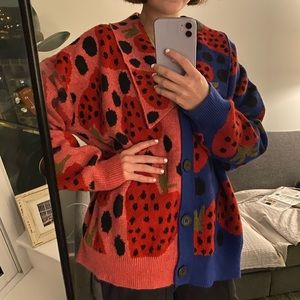 FARM Rio Mix Maxi Heartberry Cardigan